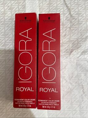NWT 2X Schwarzkopf IGORA Royal Permanent Color Creme -7-4